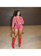 "Anguish" Button up Denim Romper