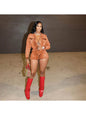"Anguish" Button up Denim Romper