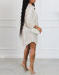 SEQUIN SHIRT DRESS