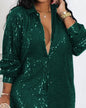 SEQUIN SHIRT DRESS