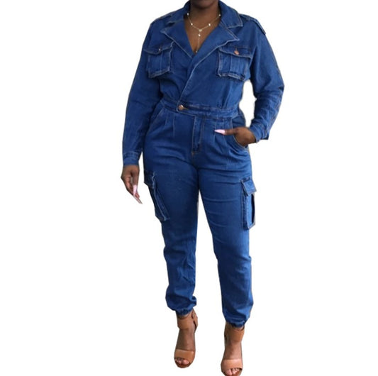 DENIM JUMPSUIT