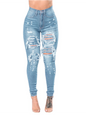 Cutting Up Stretch Jeans