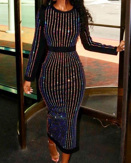 "BLINGED OUT" SEQUIN PARTY DRESS